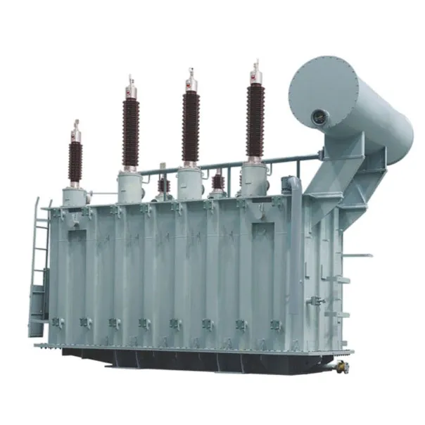 40 MVA transformer tank, bushings and cooling radiators at 110kV 132kV class
